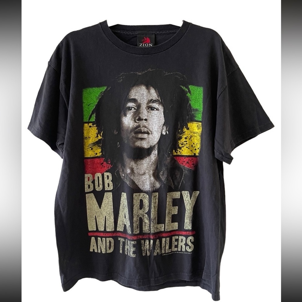 Vintage Bob Marley And The Wailers Double Sided Zion Rootswear T Shirt